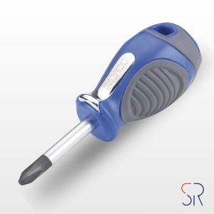 Destornillador Corto de Boca Phillips con Mango Bimaterial