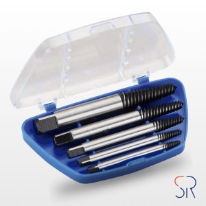 Juego de Extractores para Tornillos en Caja de Plástico