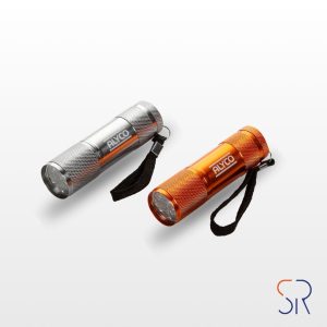 Linterna Tubular de Bolsillo. Aluminio 9 Led