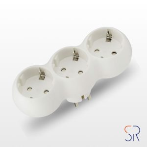 Adaptador / Ladrón 3 Tomas 16 A. 250 V. Schuko