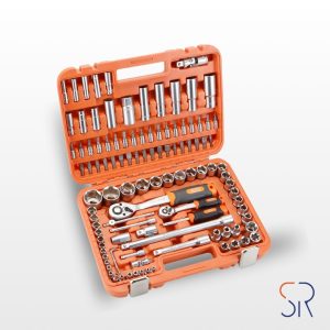 Juego de Llaves y Accesorios 110 Pzas De 1/2" - 1/4"