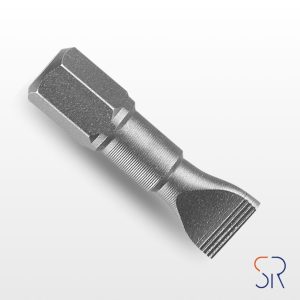 Puntas de Atornillar Planas de 1/4” Y 25 mm de Longitud