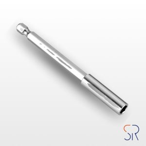 Adaptador magnético con conexión de 1/4" y boca hexagonal