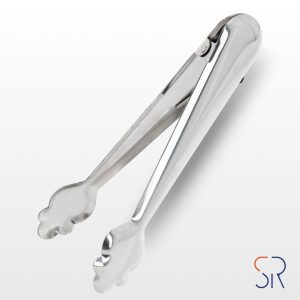 Pinzas de Acero Inoxidable para Hielo. Con Muelle de Apertura