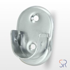 Soporte Lateral Oval Zincado Lateral Ø 16 mm.