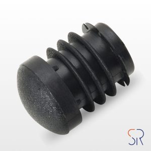 Contera Plástico Redonda Interior Negra Para Tubo Exterior