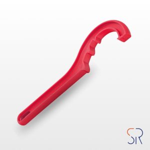 Llave apretar polietileno fitting roja