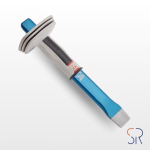 Cortafrío de acero Cr.V. con protector para apertura de rozas