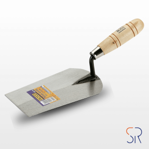 Paleta forjada tipo sevilla con mango de madera 190x115x90mm