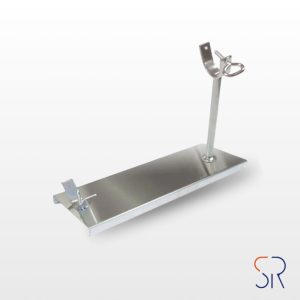 Jamonero 17003 modelo inox. con base inox.
