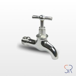 Grifo Jardin Codo 1/2" Cromo